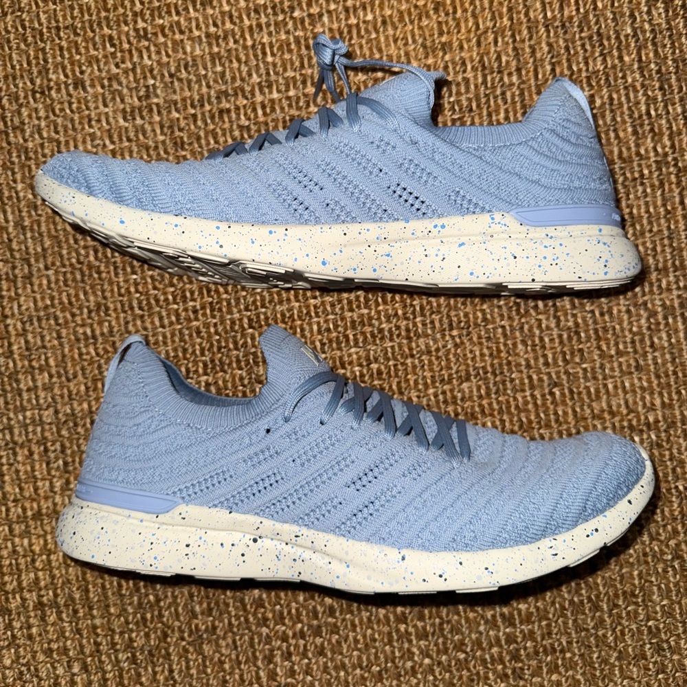 NEW APL Athletic Propulsion Lab Forged Blue Speckled Techloom Wave Sneakers 9
